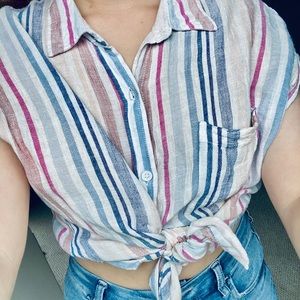 Vintage collared button down blouse